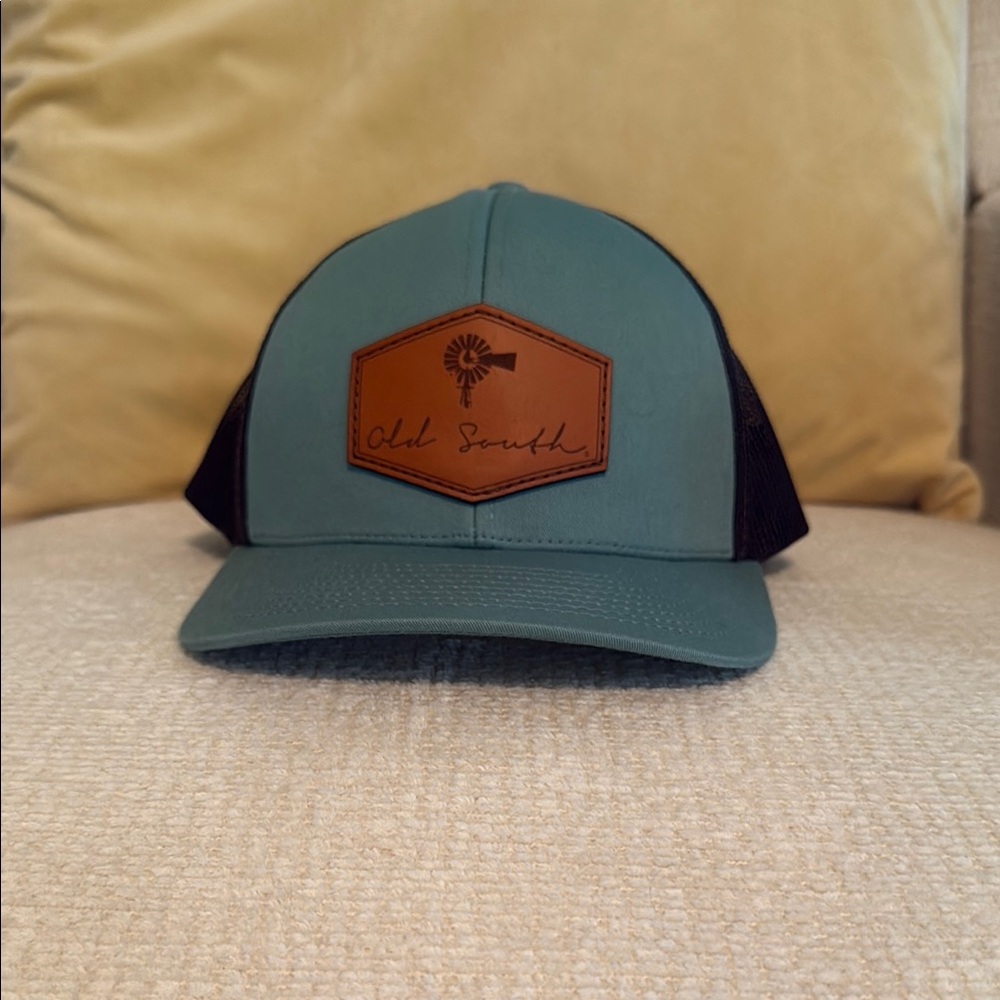 Old South Teal and Black Trucker Hat